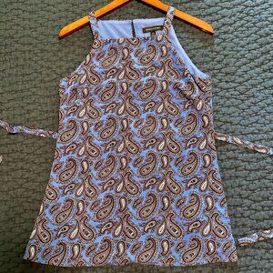 Blue Paisley Top -  Banana Republic - Size XS
